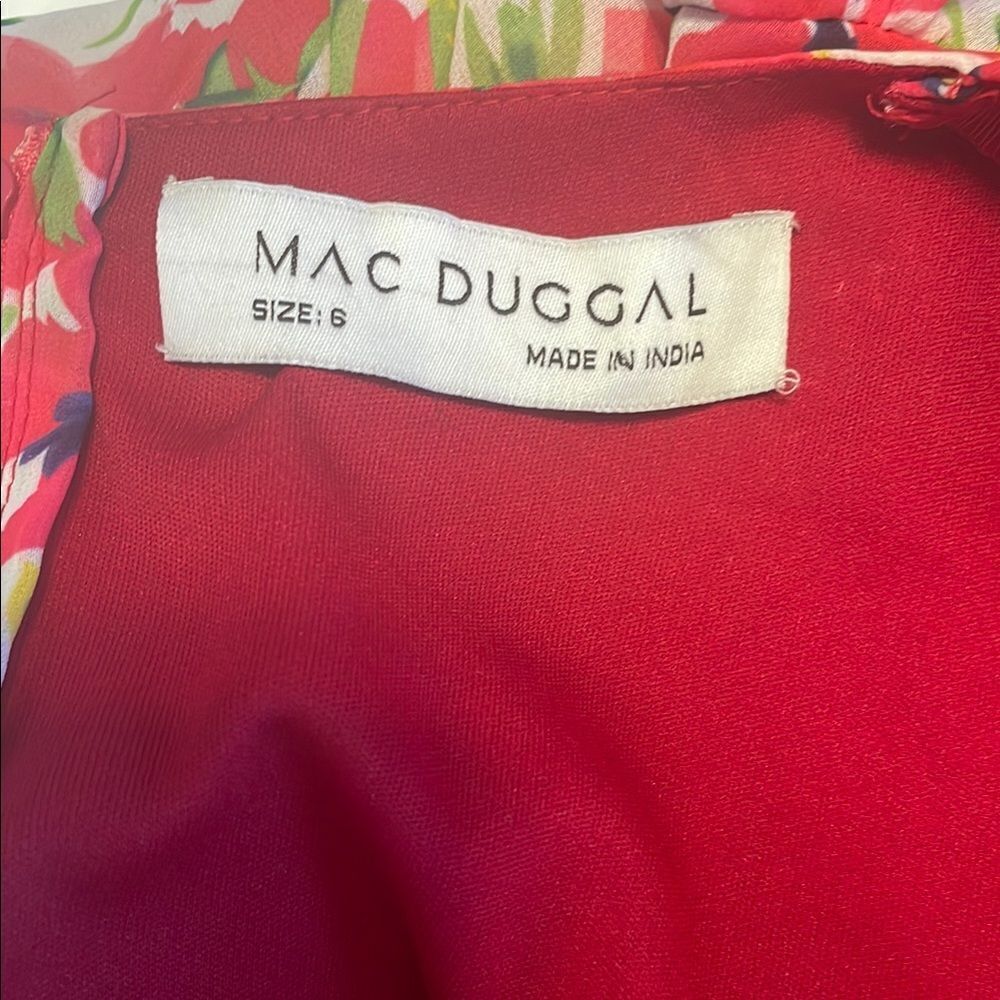 Mac Duggal Lenna Floral Cut Out Mini Dress - Picture 4 of 9